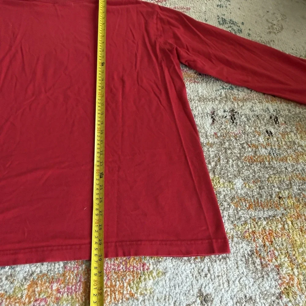 Vintage 90s Polo Sport Ralph Lauren Scottish Terrier Dog Shirt Red Men's L